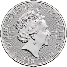 2019 1oz Black Bull of Clarence Platinum Coin Queen's Beasts