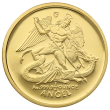 1995 Proof Isle of Man Angel Gold Coin 1/4oz