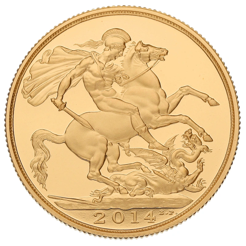 2014 Proof £2 Coin Gold Double Sovereign