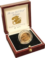 1994 Proof Gold Sovereign Boxed
