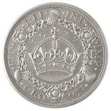 1927 Proof Silver Crown Coin George V Christmas Crown Extremely Fine