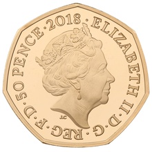 2018 Proof Gold 50p Coin Representation of the People Act