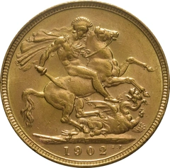 1902 Gold Sovereign Coin Edward VII Perth