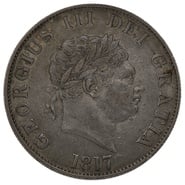 1817 Silver Half Crown Coin George III Good Very Fine