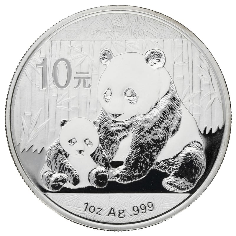 2012 1oz Chinese Panda Silver Coin