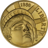 1986 Proof Statue of Liberty - American Gold Commemorative $5 PCGS PR69