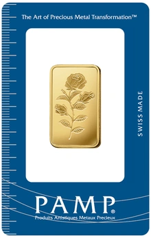 20g Gold Bar PAMP Rosa Minted