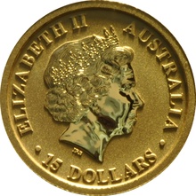 2017 1/10oz Australian Kangaroo Gold Nugget Coin