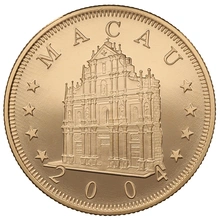 2004 Macau 1000 Patacas Year of the Monkey Gold Proof Coin Boxed