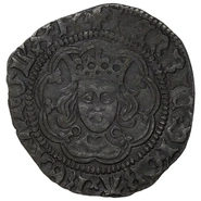 1422-1430 Henry VI Silver Half Groat Twopence Annulet Issue Calais Mint