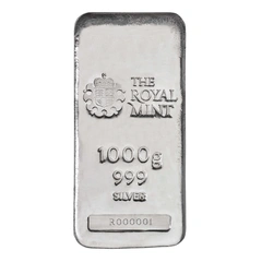 1kg Royal Mint Silver Cast Bar