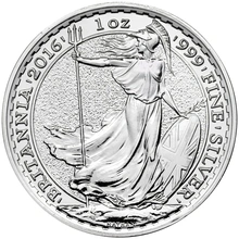 2016 1oz Silver Britannia Coin Lunar Edge Year of the Monkey