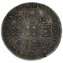 1735 Silver Shilling Coin George II