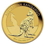 2016 1/2oz Australian Kangaroo Gold Nugget Coin