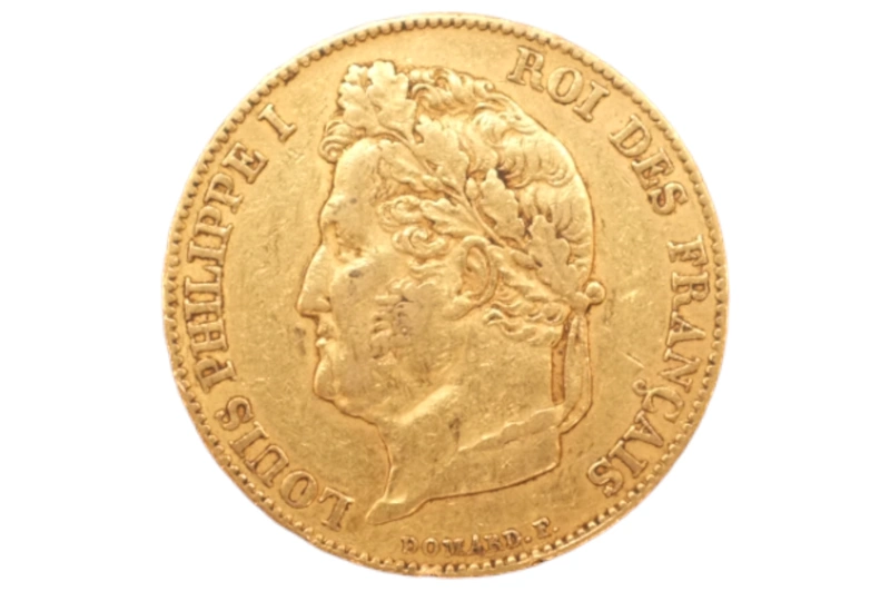1843 20 French Francs - Louis-Philippe Laureate Head - A