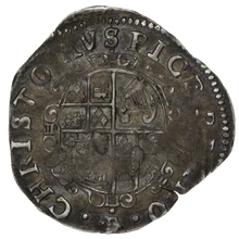 1635-1636 Silver Sixpence Coin Charles I Crown