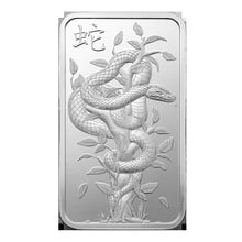 1oz Silver Bar 2025 Year of the Snake PAMP