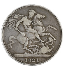 1821 George IV Crown - Fine