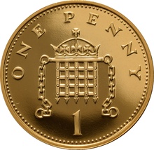 Proof Gold 1p Coin