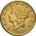 1907 $20 Double Eagle Liberty Head Gold Coin, San Francisco