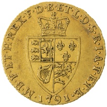 1791 George III Guinea Gold Coin