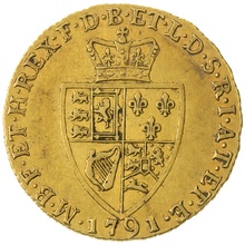 1791 Gold Guinea Coin George III