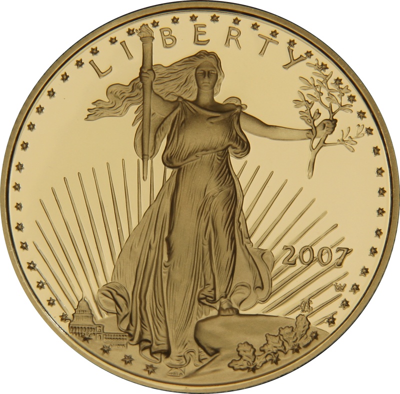 2007 Proof Half Ounce Eagle Gold Coin