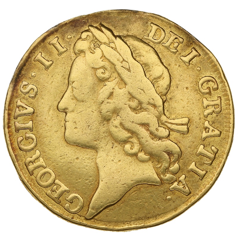 1733 George II Gold Guinea