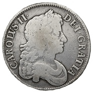 1677 Charles II Silver Crown "V.NONO"