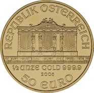 2005 Half Ounce Gold Austrian Philharmonic