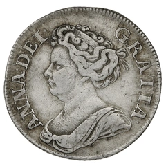 1711 Silver Shilling Coin Queen Anne