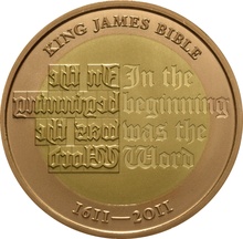 2011 Proof £2 Gold Coin King James Bible Boxed