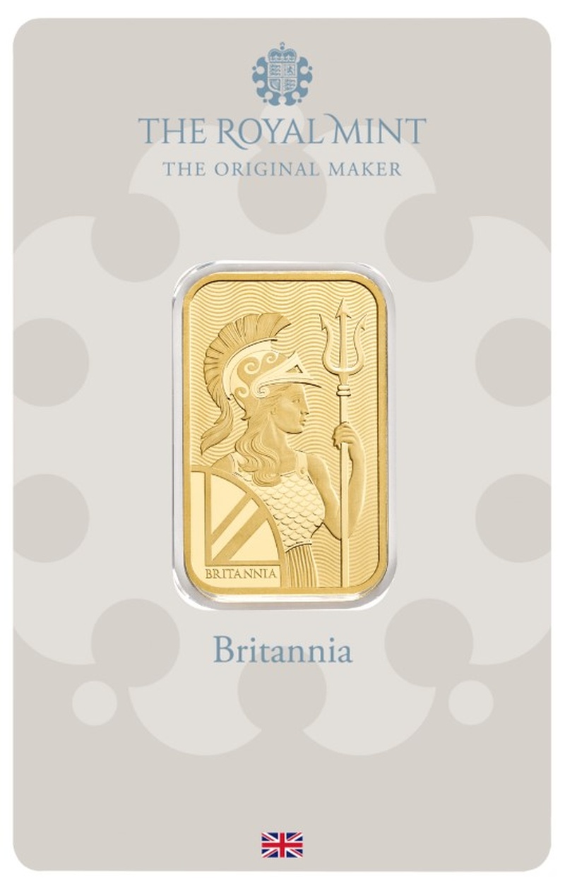 20g Gold Bar Britannia Minted