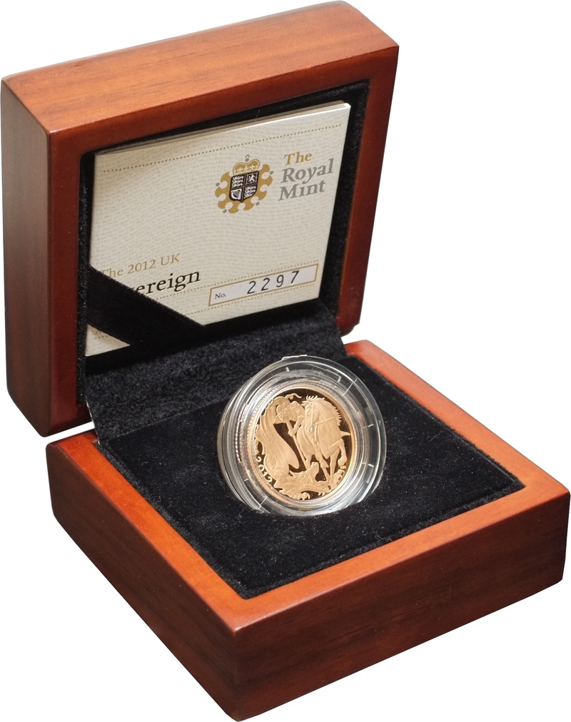 2012 Gold Proof Sovereign Boxed
