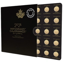 2025 MapleGram 25 x 1g Gold Coins