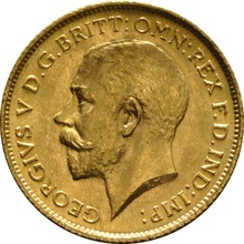 1915 Gold Half Sovereign George V Sydney