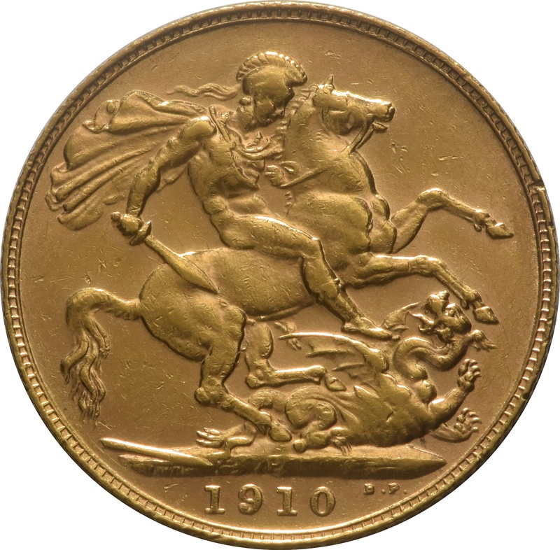 1910 Gold Sovereign Coin Edward VII Perth