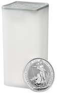 Tube of 25 2023 King Charles III Britannia One Ounce Silver Coins