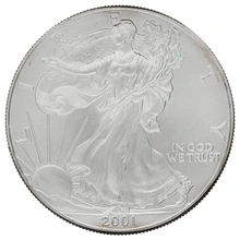 2001 American Silver Eagle Coin 1oz