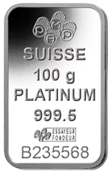 100g Platinum Bar Grade B
