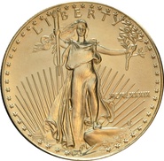1989 American Eagle Gold Coin 1oz MCMLXXXIX