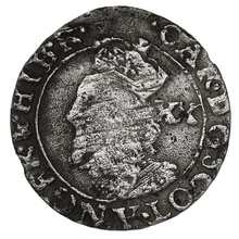 1625-49 Scottish Charles I Hammered Silver Twenty Pence