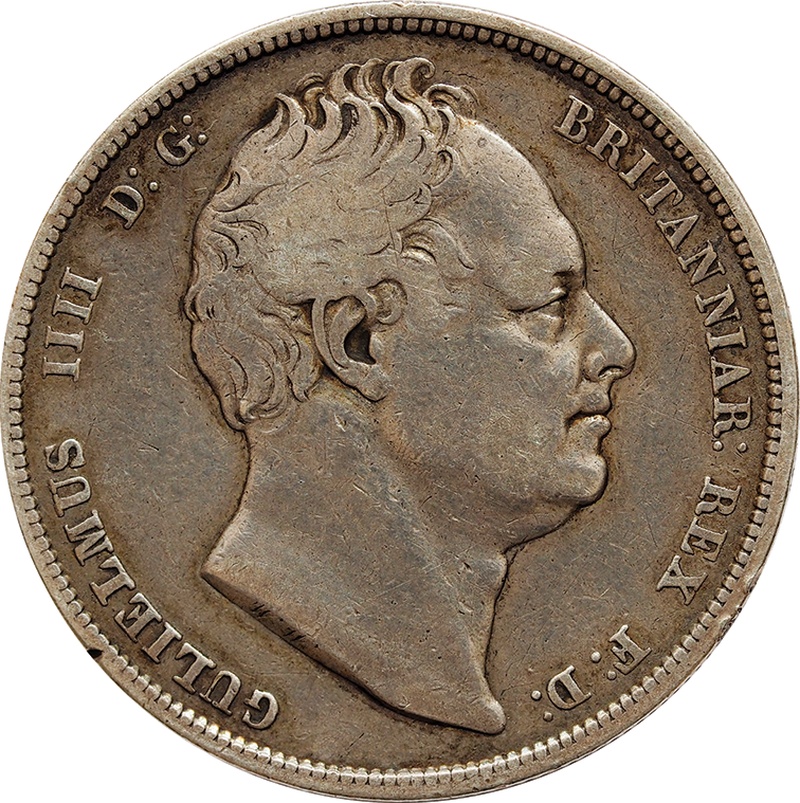 1834 William IV Silver Half Crown