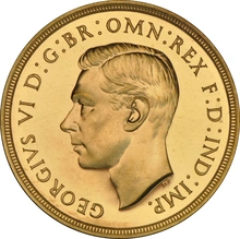 1937 Proof £2 Coin Gold Double Sovereign George VI NGC PF64