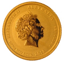 2013 Year of the Snake Gold Coin 1/20oz Perth Mint Australian Lunar Series