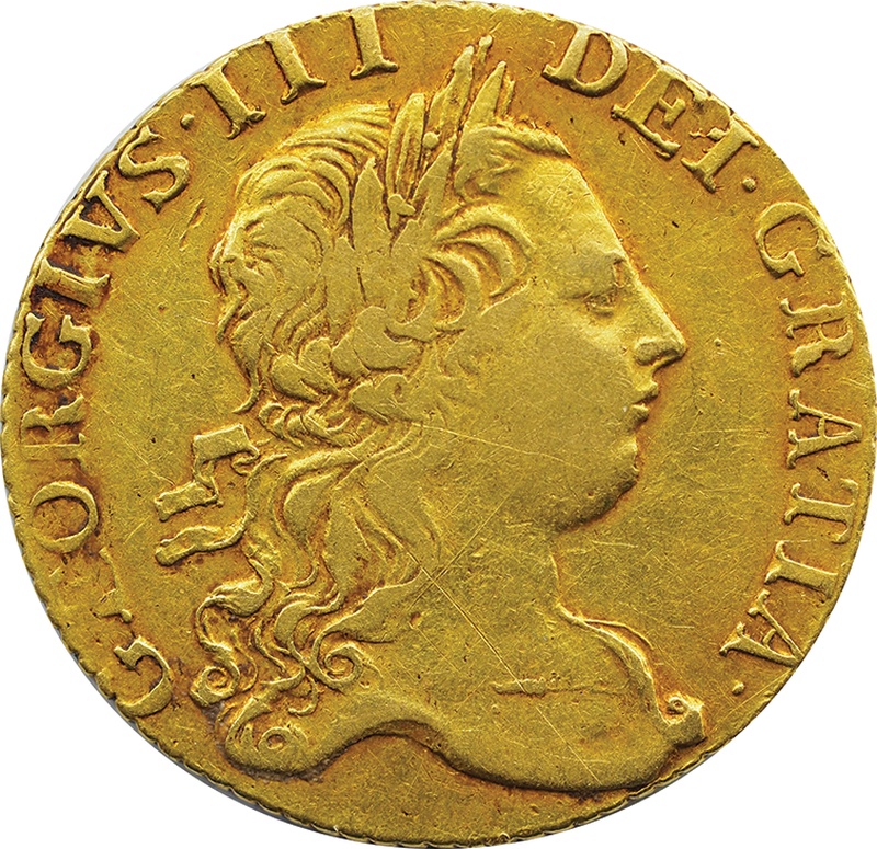 1773 George III Guinea Gold Coin - Fine