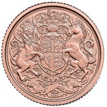 2022 Gold Quarter Sovereign Queen Elizabeth II Memorial