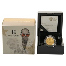 2020 Proof 1/4oz Elton John Gold Coin Music Legends Boxed