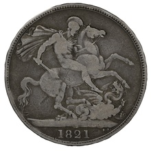 1821 Silver Crown Coin George IV
