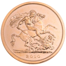 2010 Gold £5 Coin Brilliant Uncirculated Boxed